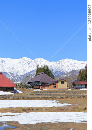 白馬山麓 雪どけの春 白馬山麓 雪どけの春 124966907