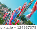 瀬又の桜並木と鯉のぼりの風景 瀬又の桜並木と鯉のぼりの風景 124967375