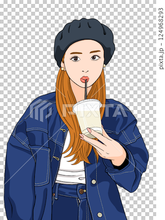 一個女人喝一杯 124968293