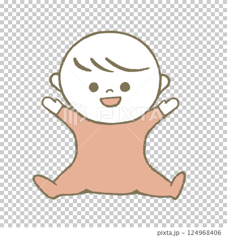 坐著充滿活力的淡粉紅色 124968406