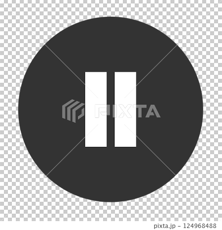 一時停止ボタンのアイコン 124968488