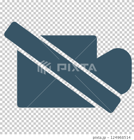 攝影機圖示禁止拍攝 124968514