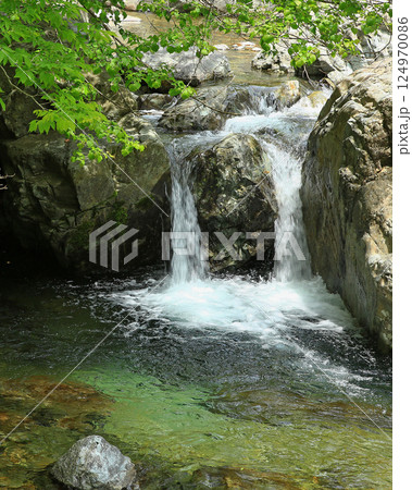みたらい渓谷 新緑 奈良県 みたらい渓谷 新緑 奈良県 124970086