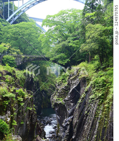 高千穂峡 新緑 九州 高千穂峡 新緑 九州 124970765
