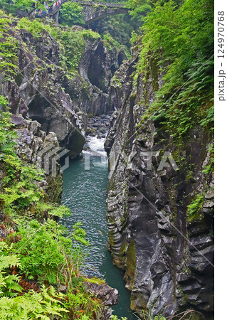 高千穂峡　新緑　九州 124970768