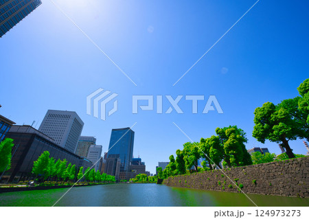 【東京都】5月・丸の内エリアの都市風景 【東京都】5月・丸の内エリアの都市風景 124973273