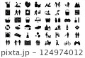 ライフスタイル・日常生活アイコンセット 124974012