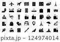 旅行・観光シンプルアイコンセット 124974014