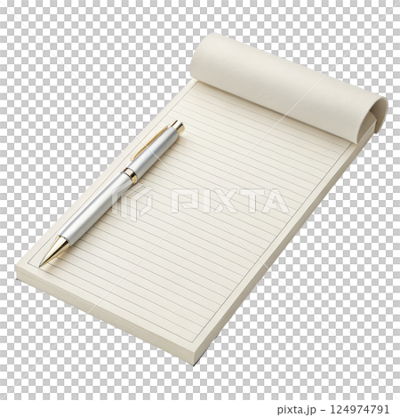 A blank memo pad with subtle paper texture A blank memo pad with subtle paper texture 124974791