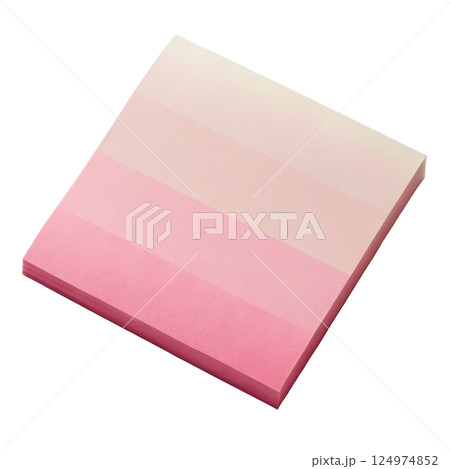 A minimalist pastel colored sticky note with a soft gradient 124974852