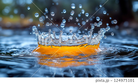 Transparent splash water in the river abstract form abstract background Transparent splash water in the river abstract form abstract background 124975101