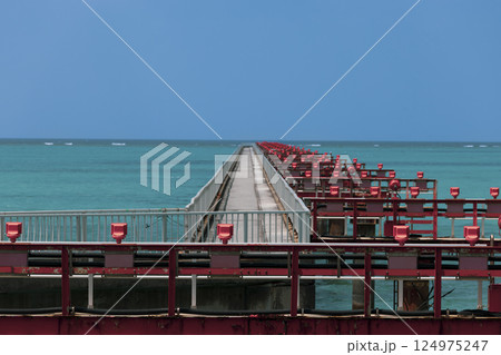 宮古島 17END コバルトブルーの海と青い空 宮古島 17END コバルトブルーの海と青い空 124975247