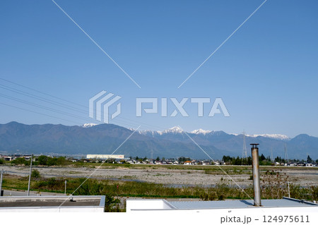 長野県松本市_梓川SA下りからの景色1 _2023年4月 124975611