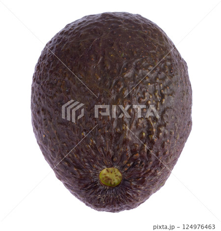 Avocado is a natural food with multivitamins isolated on a white background. Avocado is a natural food with multivitamins isolated on a white background. 124976463