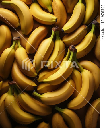 画面いっぱいに広がるバナナ 画面いっぱいに広がるバナナ 124976595