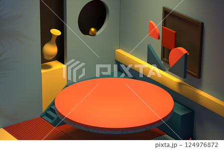 立体 3次元 3D 124976872