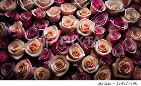 画面いっぱいに広がる薔薇 画面いっぱいに広がる薔薇 124977240