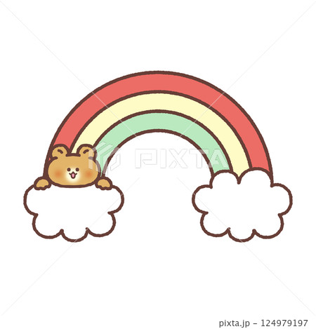 虹とクマちゃん 124979197