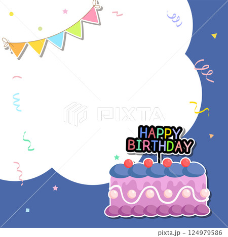 Frame design to celebrate a birthday Frame design to celebrate a birthday 124979586