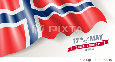 Norway constitution day vector banner, greeting card. Norway constitution day vector banner, greeting card. 124980040