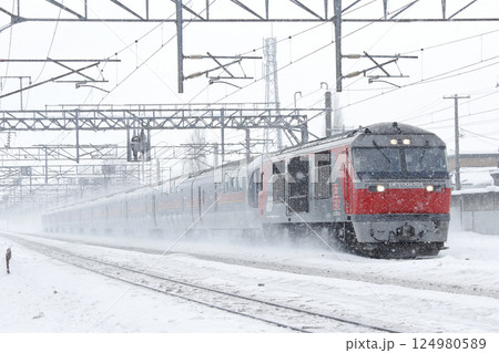 【ARCHIVE】雪の中を行く寝台特急カシオペア　カシオペア　カシオペアクルーズ　2025年6月引退 124980589