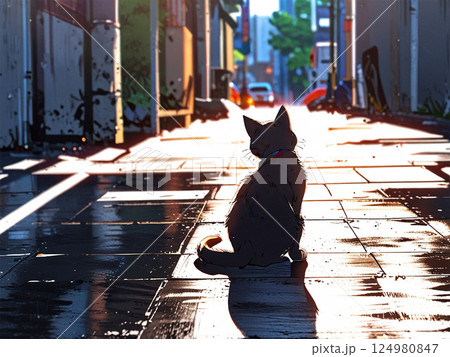猫のいる風景 124980847