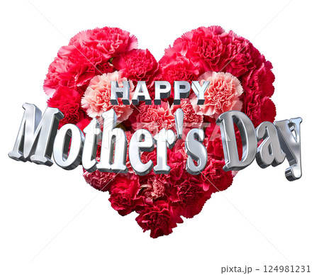 3DCG文字「Happy Mother's Day」母の日 124981231