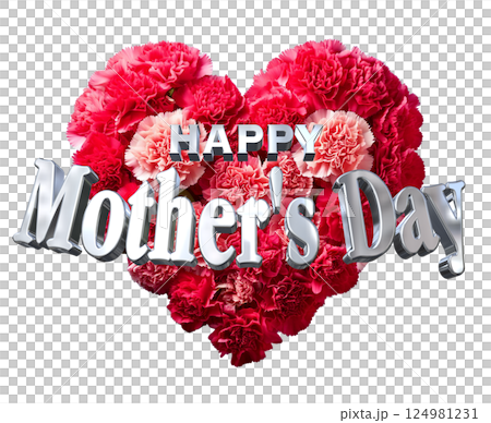 3DCG文字「Happy Mother's Day」母の日 124981231
