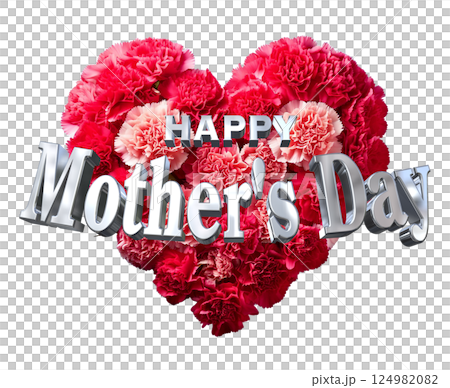 3DCG文字「Happy Mother's Day」母の日 124982082
