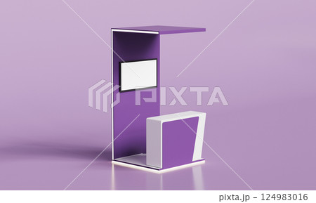 Exhibition Booth Mock up. 3D Rendering 124983016