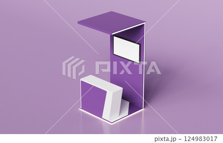 Exhibition Booth Mock up. 3D Rendering 124983017