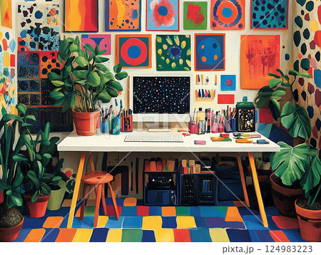 カラフルな部屋 #04 カラフルな部屋 #04 124983223