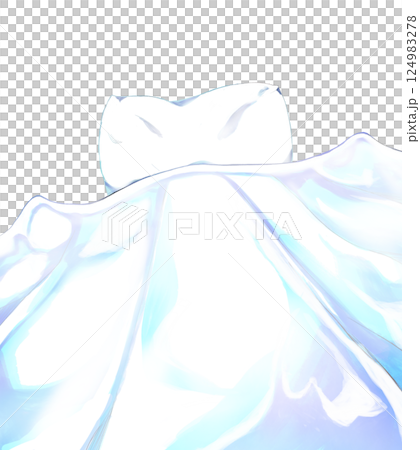 Futon and pillow Futon and pillow 124983278