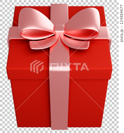 3D 插畫_禮物_紅色 124984677