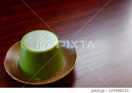 手作り抹茶プリン 手作り抹茶プリン 124986523