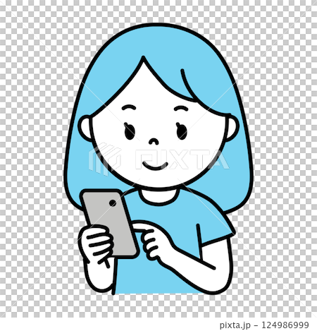操作智能手機的女人 操作智能手機的女人 124986999