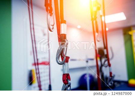 Physiotherapy. Suspension training therapy equipment. Suspension-based exercise 124987000