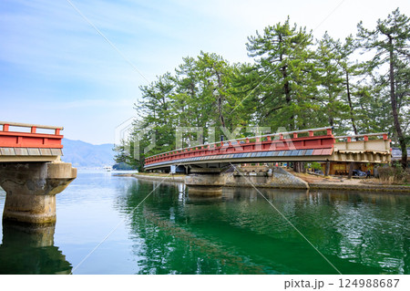 春の廻旋橋　京都府宮津市 124988687