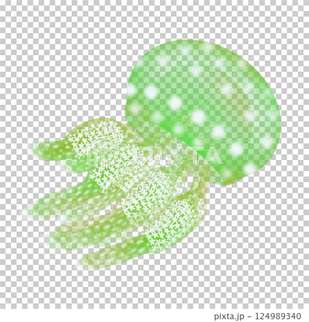 タコクラゲ_緑 124989340