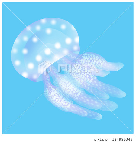 タコクラゲ_水色 タコクラゲ_水色 124989343