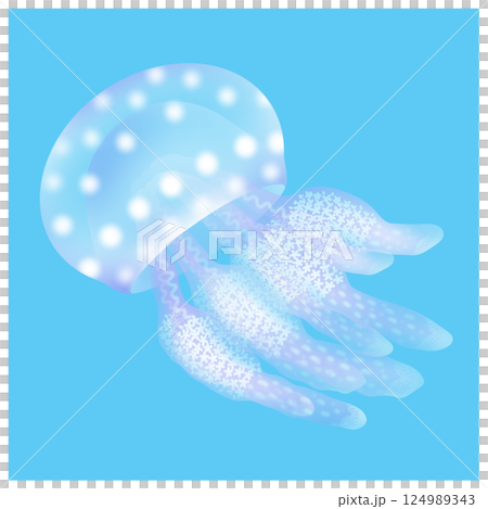 タコクラゲ_水色 タコクラゲ_水色 124989343