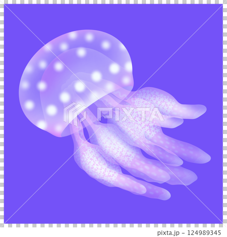 タコクラゲ_紫 124989345