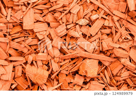 Peat bark brown texture background, 124989979