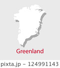 Greenland Map icon. Official vector Greenland map isolated on white 124991143