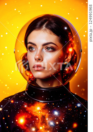 portrait of a beautiful young woman 124991968