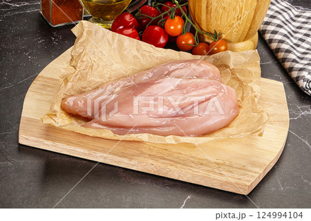 Raw chicken breast fillet for cooking 124994104