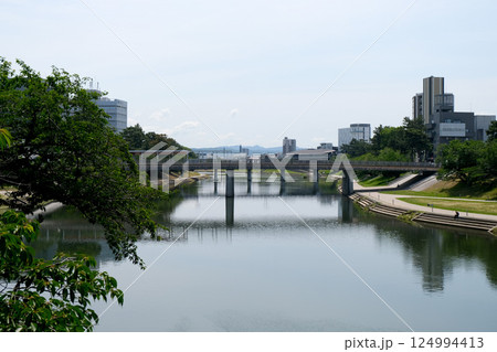 愛知県岡崎市_殿橋から東側風景1_2024年6月 愛知県岡崎市_殿橋から東側風景1_2024年6月 124994413