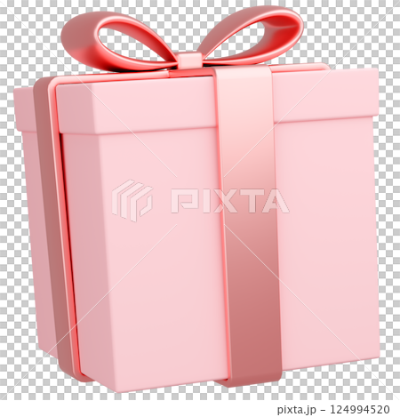 3Dイラスト_プレゼント_ピンク 124994520