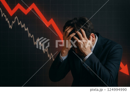 株価暴落 124994990