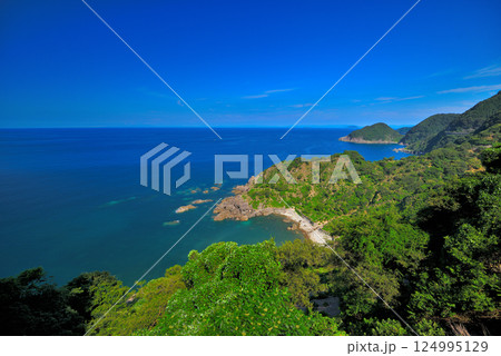 関西・近畿・丹後半島・国道178号ドライブ絶景ポイント、カマヤ海岸の美しい風景・京都府京丹後市(1) 124995129